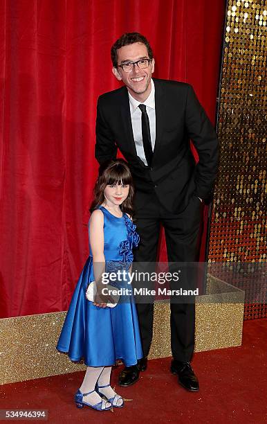 Amelia Flanagan and Mark Charnock attend the British Soap Awards 2016 at Hackney Empire on May 28, 2016 in London, England.