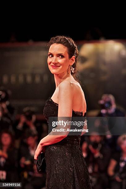 Winona Ryder attends the Iceman premiere at the 69th Venice Film Festival