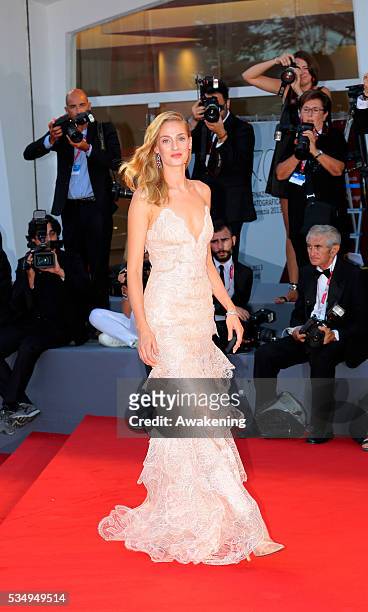 Actress Eva Riccobono attends 'Gravity' premiere and Opening Ceremony during The 70th Venice International Film Festival