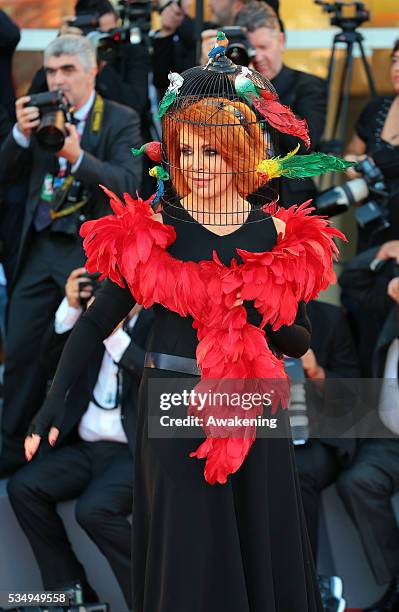 Marina Ripa di Meana attends the Opening Ceremony And 'Gravity' Premiere during the 70th Venice International Film Festival