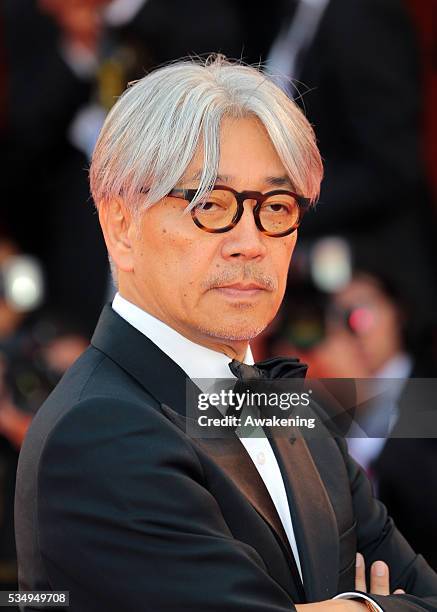 Ryuichi Sakamoto attends the Opening Ceremony And 'Gravity' Premiere during the 70th Venice International Film Festival