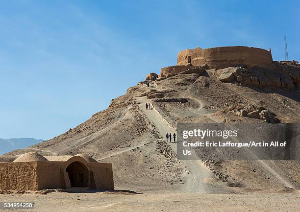 Iran, Yazd Province, Yazd, tower of silence where zoroastrians brought their dead and vultures would consume the corpses