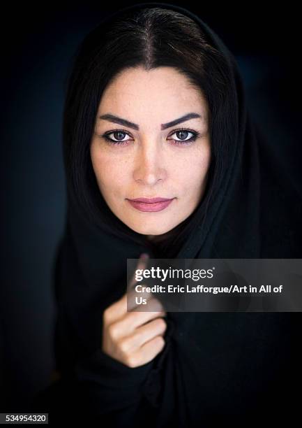 Iran, Yazd Province, Yazd, portrait of an iranian beauty wearing a scarf