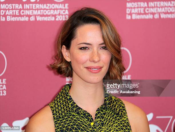 Rebecca Hall during the photocall of the film Une Promesse at the 70 Venice Film Festival 2013