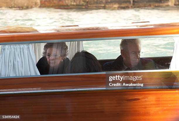 Italy's outgoing Prime Minister Mario Monti on a private visit with his family to Venice and Saint Mark's Square