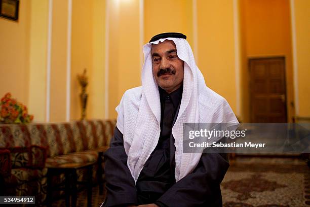 Sheik Abdulrahman Manshid in his house in Kirkuk. Sheik Abdulrahman Manshid is one of the top leaders of the Sunni Al-Obeid tribe. He was arrested...