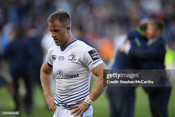 Edinburgh , United Kingdom - 28 May 2016; Luke Fitzgerald of Leinster following the Guinness PRO12 Final match between Leinster and Connacht at BT...