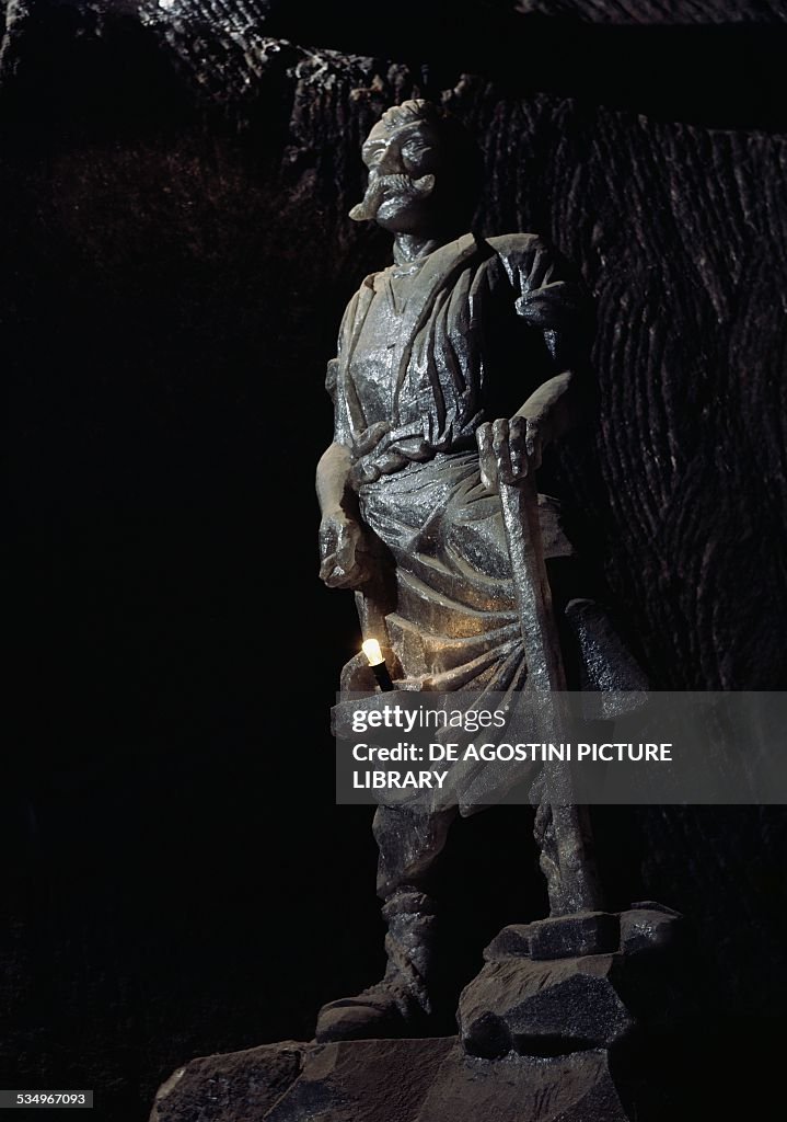 Statue of a miner...