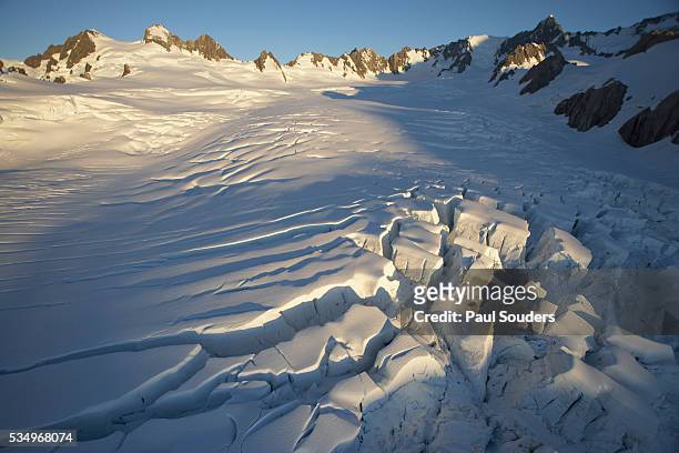 fox glacier - westland national park stock pictures, royalty-free photos & images