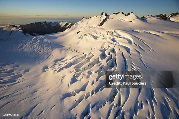 fox glacier - fox glacier stock pictures, royalty-free photos & images