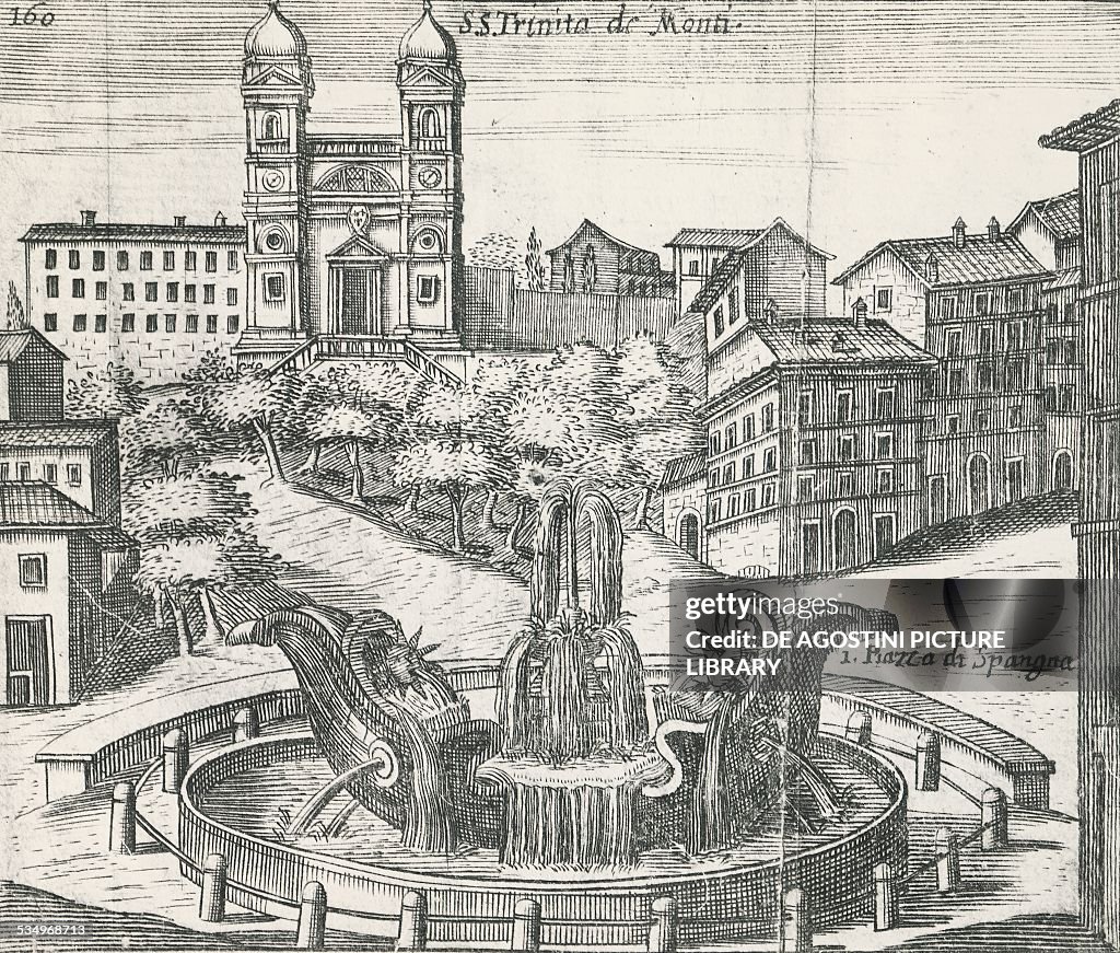 Piazza di Spagna and Church of Trinita dei Monti