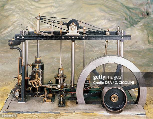 Model low pressure steam engine, ca 1784, designed by James Watt . United Kingdom, 18th-19th century.