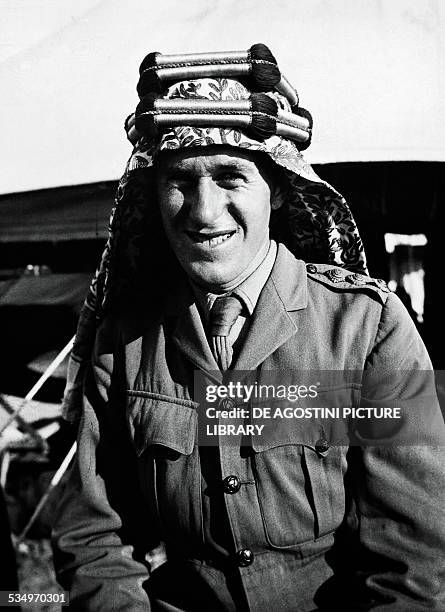 Lawrence of Arabia pseudonym of Thomas Edward Lawrence , British Army officer and writer. London, Imperial War Museum