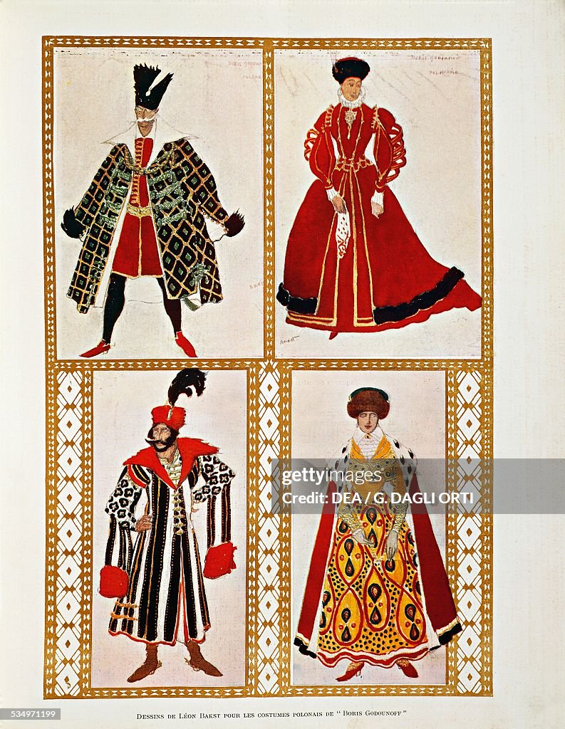 Costumes for the Polonaise Boris Godunov...