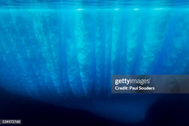 underwater iceberg, antarctic peninsula - antarctica underwater stock pictures, royalty-free photos & images