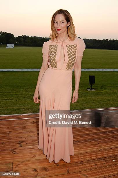 Sienna Guillory attends day one of the Audi Polo Challenge at Coworth Park on May 28, 2016 in London, England.