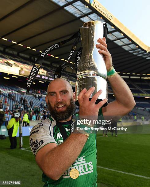 Edinburgh , United Kingdom - 28 May 2016; Connacht captain John Muldoon following the Guinness PRO12 Final match between Leinster and Connacht at BT...