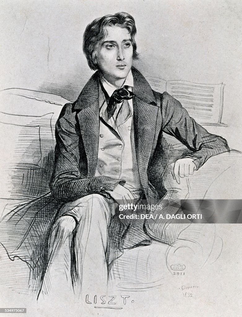 Portrait of composer and pianist Franz Liszt