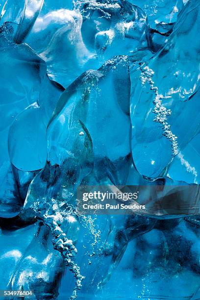 melting iceberg, alaska - holkham bay alaska stock pictures, royalty-free photos & images