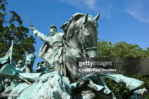 Cavalry group on the Ulysses S. Grant Memorial in Washington, DC