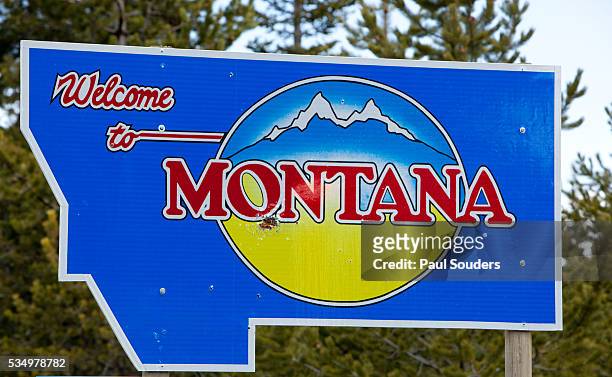 Welcome To Montana Sign Photos and Premium High Res Pictures - Getty Images