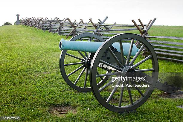 civil war memorial, gettysburg, pennsylvania - battle of gettysburg stockfoto's en -beelden