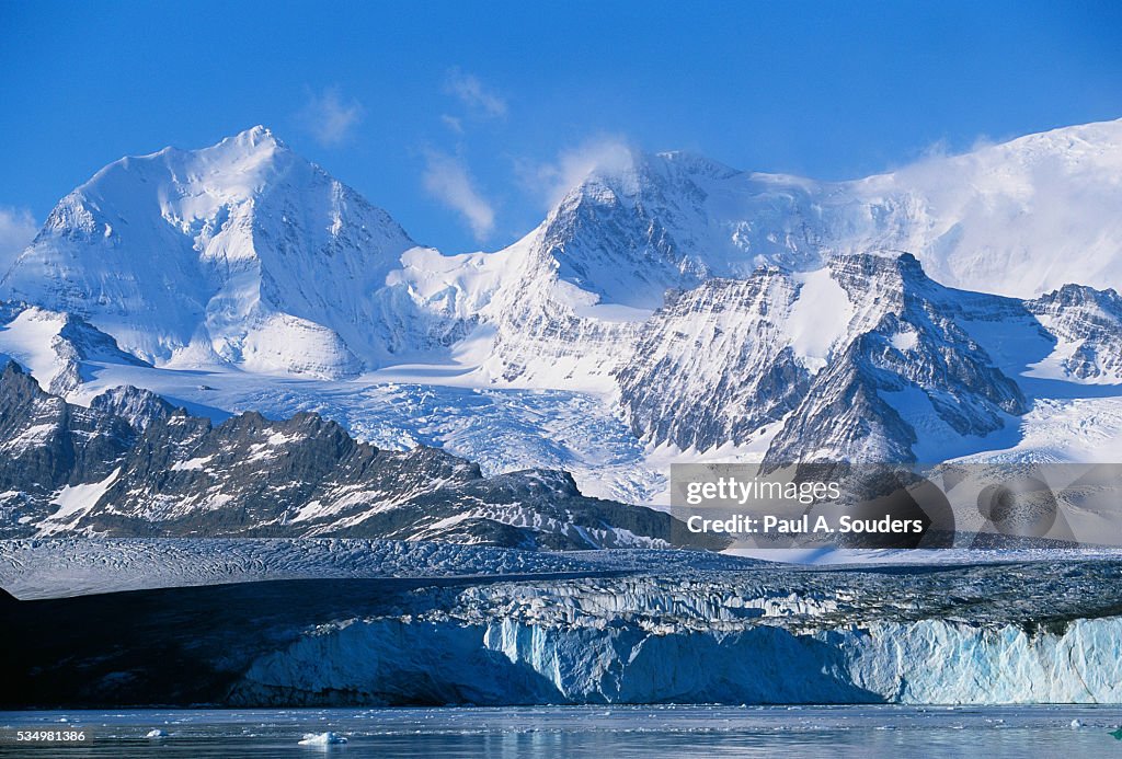 Nordenskjold Glacier and Allardyce Mountain Range