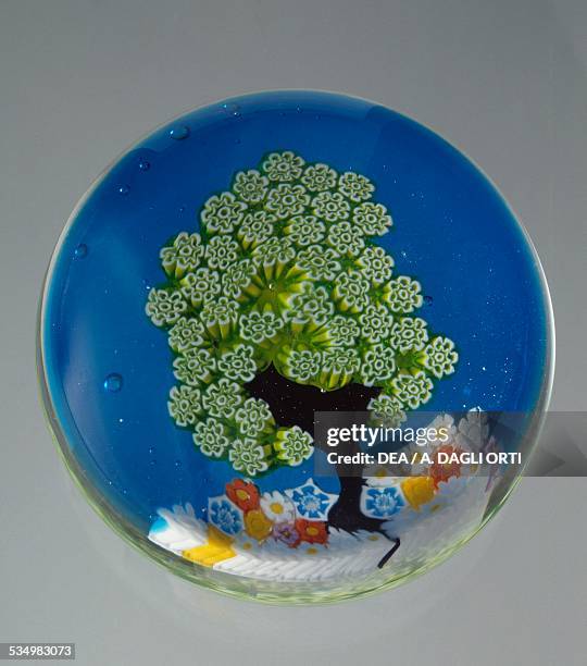Summer, glass paperweight from the Seasons series, made by La Murrina, Murano. Italy, 20th century.