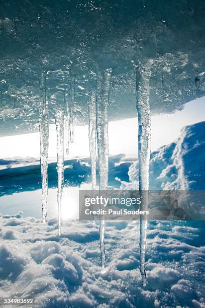 arctic ice, svalbard - つらら ストックフォトと画像