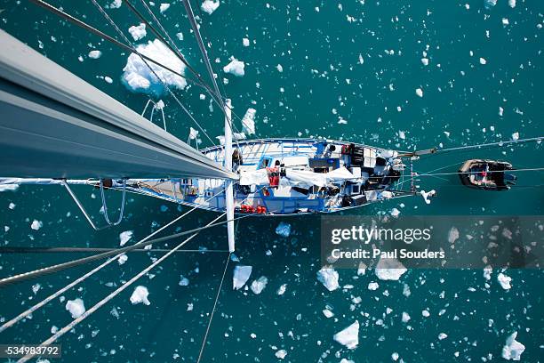 expedition yacht, svalbard, norway - sailing navigation stock pictures, royalty-free photos & images