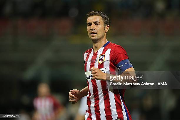 Gabi of Atletico Madrid looks on during the UEFA Champions League final match between Real Madrid and Club Atletico de Madrid at Stadio Giuseppe...