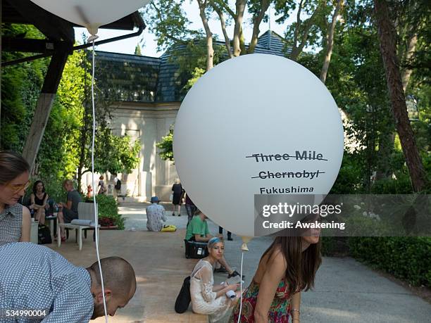 Press preview of the Venice Biennale of Architecture - in the photo view of the Giardini Biennale