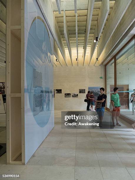 Press preview of the Venice Biennale of Architecture - in the photo view of the Nordic Countries Pavilion at Giardini Biennale