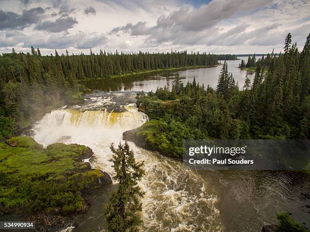 pisew falls, manitoba, canada - manitoba imagens e fotografias de stock