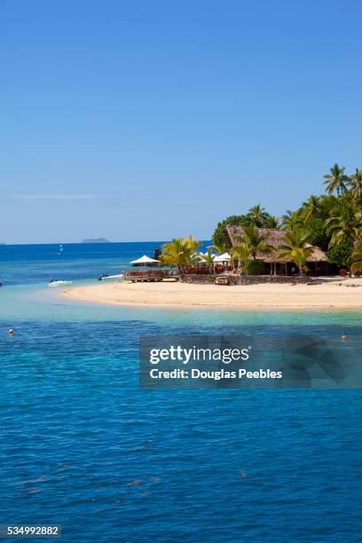 castaway island resort, qalito island, mamanucas, fiji - castaway island fiji stockfoto's en -beelden