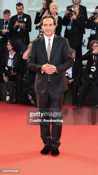 President of the Jury Alexandre Desplat attends the 'Three Hearts' - Premiere during the 71st Venice Film Festival on August 30, 2014 in Venice, Italy