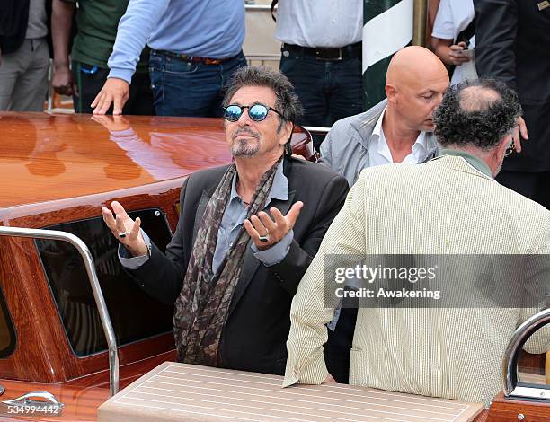 Al Pacino leaving from Hotel Excelsior during the 71st Venice Film Festival in Venice, Italy