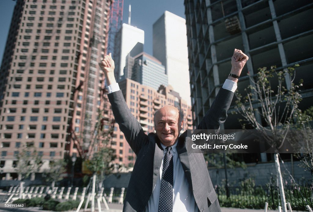 New York's Mayor in Battery Park