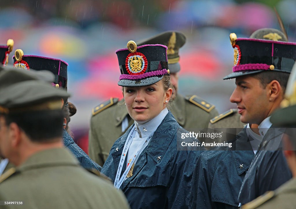 Italy : Visit of Pope Francesco at military memorial of Redipuglia, on September 13, 2014 in Redipuglia, Italy