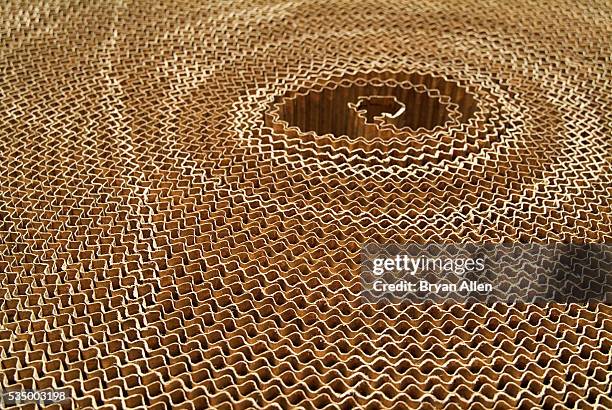 spiral of cardboard - cardboard stock pictures, royalty-free photos & images