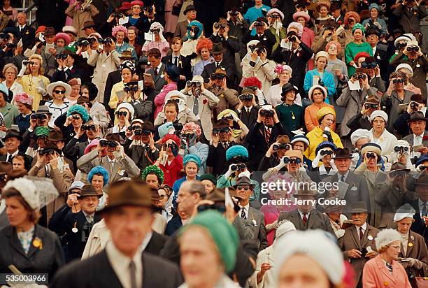 Spectators Watching Race at Goodwood Racecourse