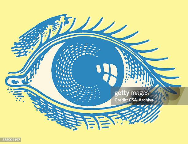 eye - eye illustration stock illustrations