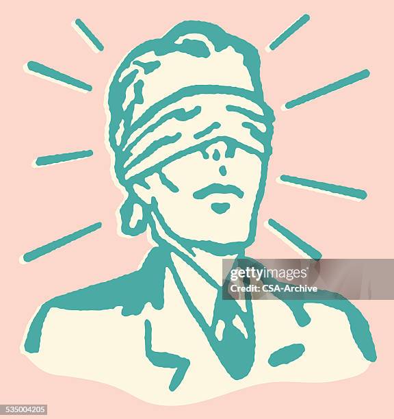 blindfolded man - hostage stock illustrations