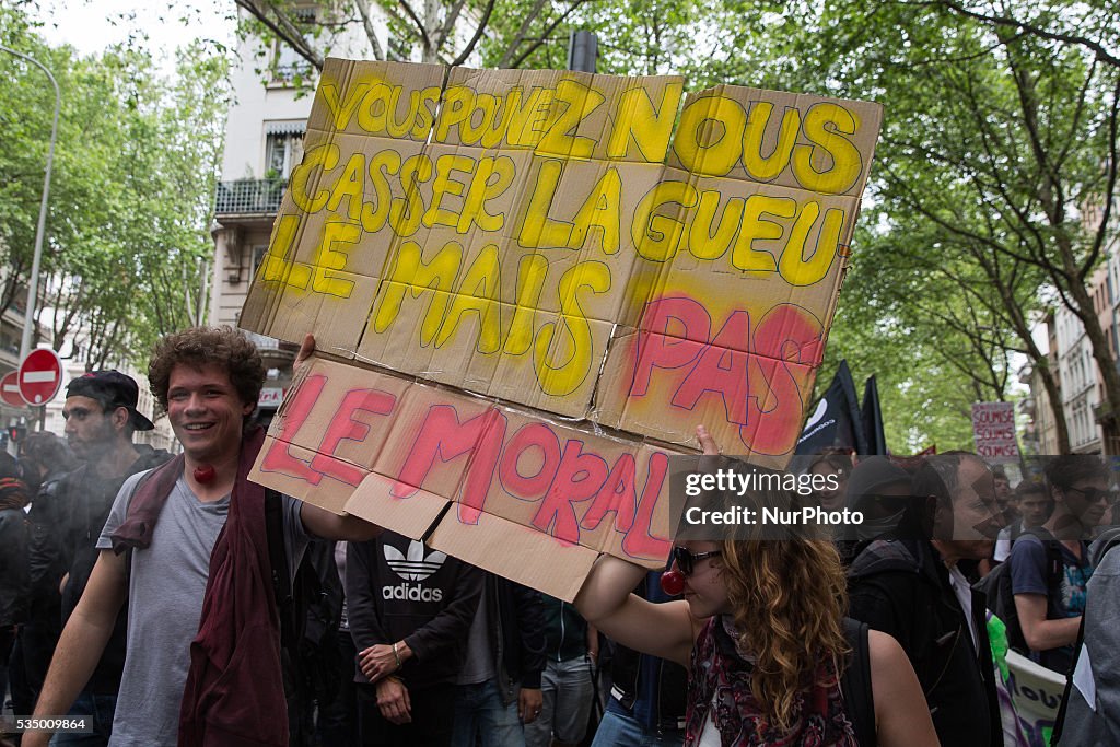 Protest Against The Labor Law in Lyon