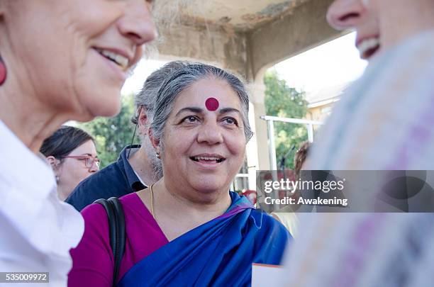 Vandana Shiva at the festival of the Beni Comuni in Chieri