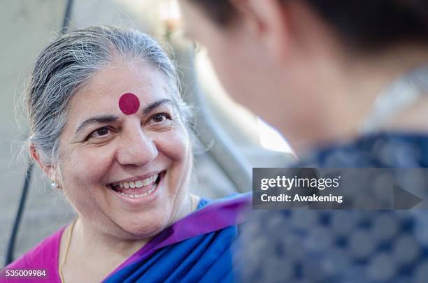 Vandana Shiva at the festival of the Beni Comuni in Chieri