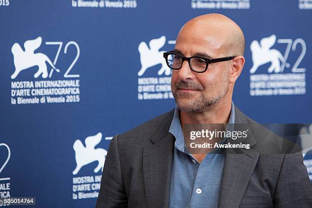 Stanley Tucci attends the photocall of the movie 'Spotlight' on Sept 3, 2015 during the 72nd Venice Cinema Festival in Venice, Italy.