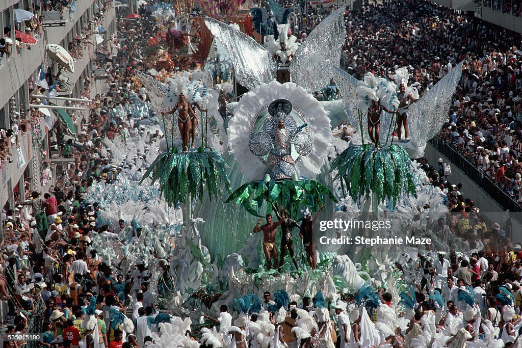 Elaborate Float in Brazilian Carnival Parade