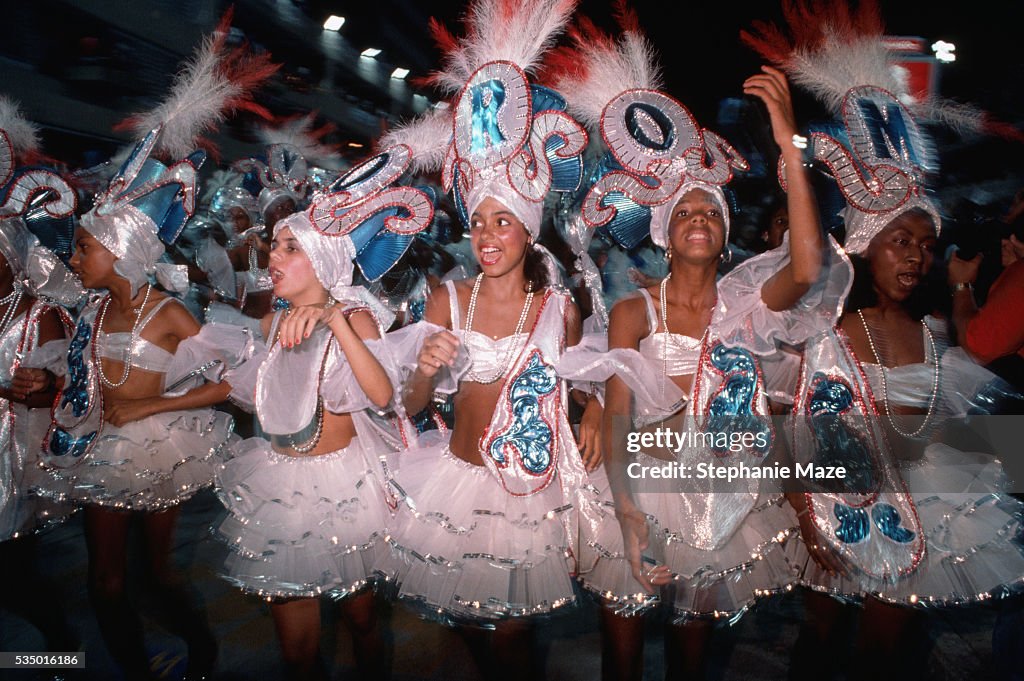 Samba Example Samba dancers participate in a parade during Brazil's Carnival... News ...