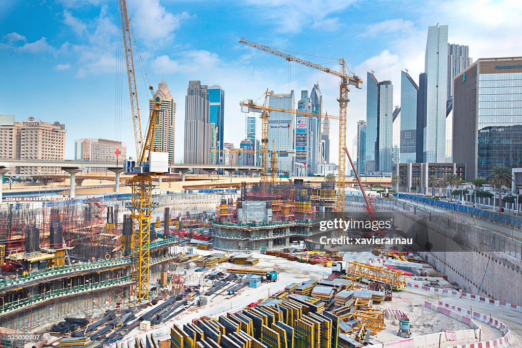 Massive construction in Dubai